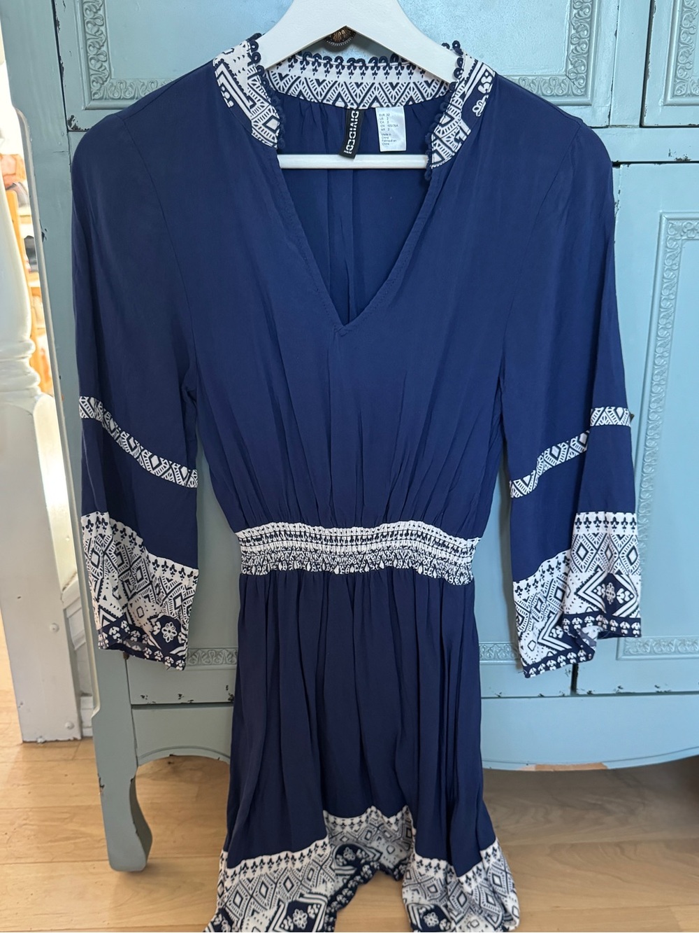 H&M Blue Waist Dress/Tunic